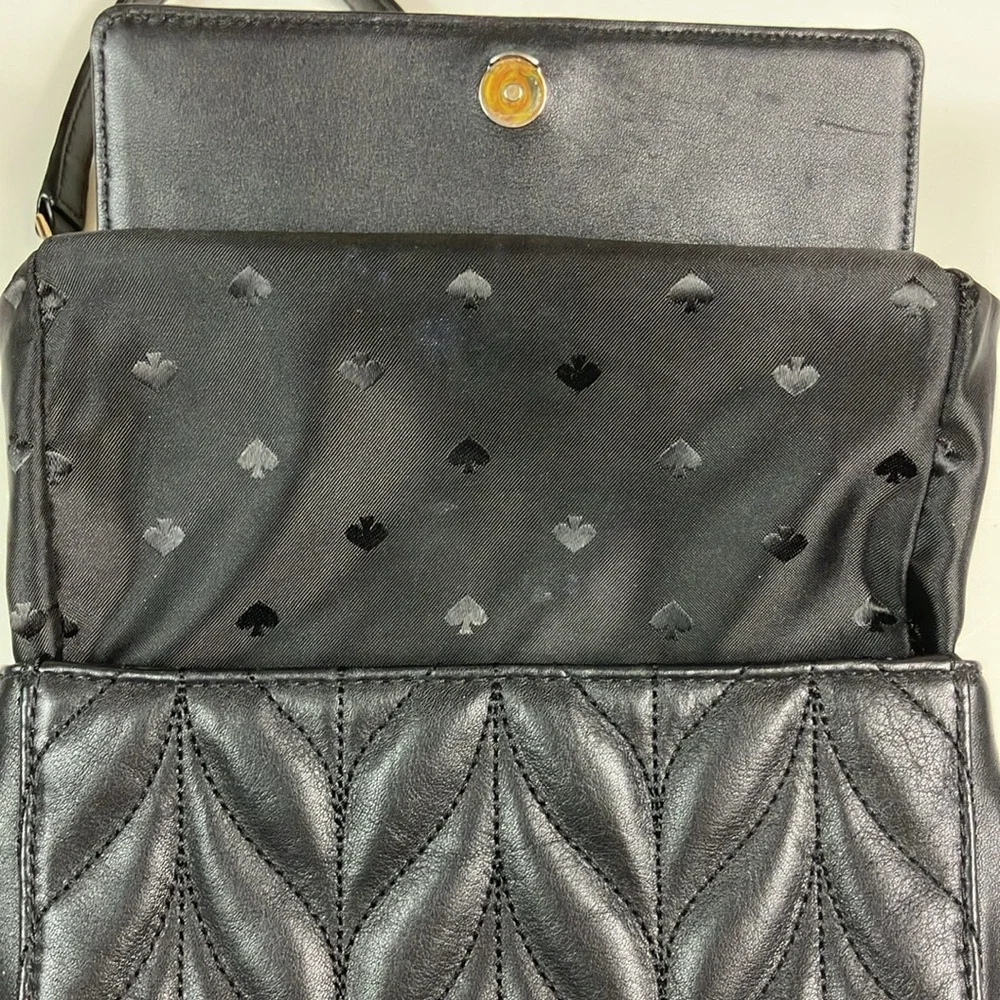 Kate Spade Bariar Lane Quilted Leather Mini‎ Evelyn Shoulder Purse Bag